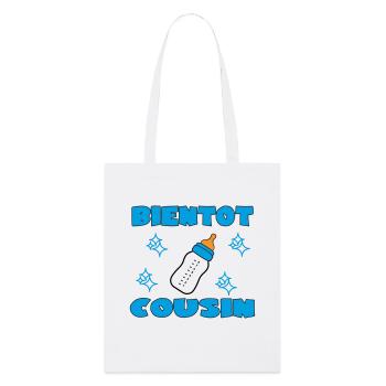 SOON COUSIN - Stanley/Stella Organic Tote Bag - white - Front