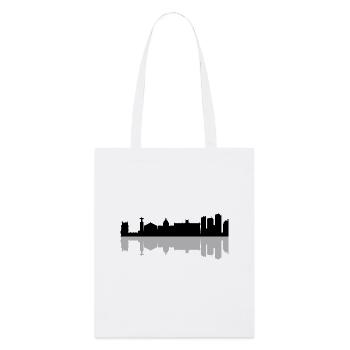 lisbon skyline - Stanley/Stella Organic Tote Bag - white - Front