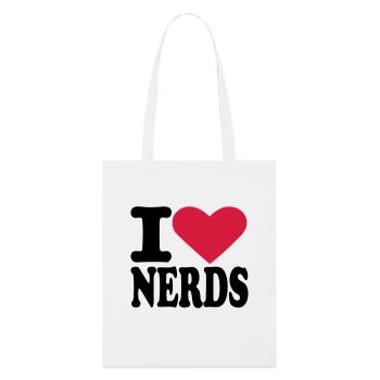 Nerd - Stanley/Stella Bio-Stoffbeutel - Weiß - Vorne