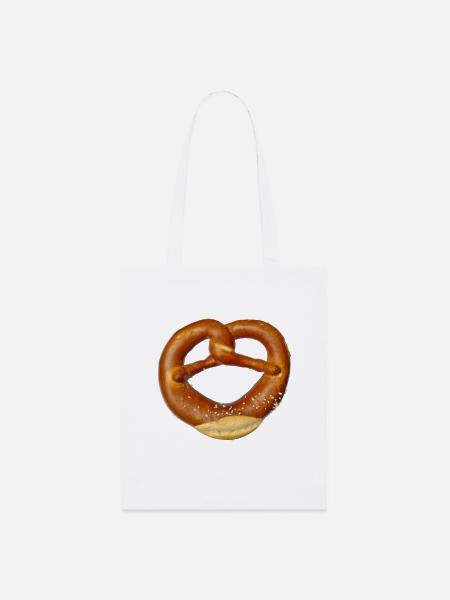 Brezel - Stanley/Stella Bio-Stoffbeutel - Weiß
