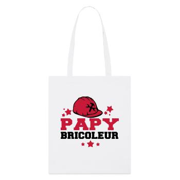 papy bricoleur - Tote bag bio Stanley/Stella - blanc - Devant