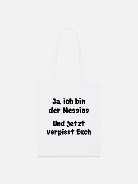 Messias - Stanley/Stella Bio-Stoffbeutel - Weiß