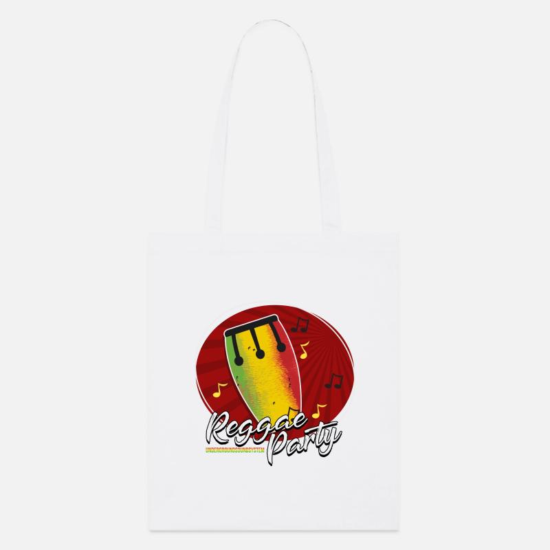 Fête Reggae Drum Tee - Tote bag bio Stanley/Stella - blanc