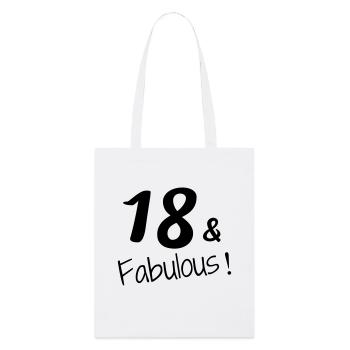 18 / enfant / Sport / anniversaire / dix-huit - Tote bag bio Stanley/Stella - blanc - Devant