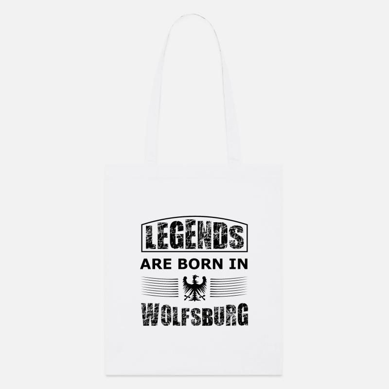 Wolfsburg Legenden - Stanley/Stella Bio-Stoffbeutel - Weiß