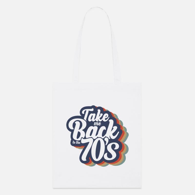 Ramenez-moi dans les années 70 - Tote bag bio Stanley/Stella - blanc