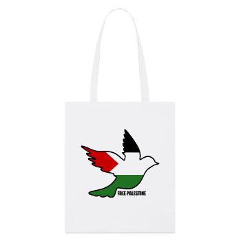 Free palestine - Tote bag bio Stanley/Stella - blanc - Devant