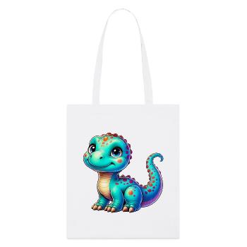 Dinosaurier - Stanley/Stella Bio-Stoffbeutel - Weiß - Vorne