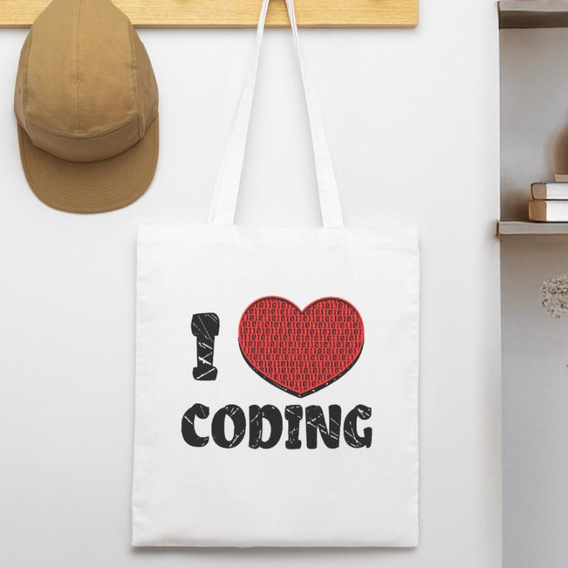 Script de code Debug Heart Statement Tote bag bio Stanley/Stella
