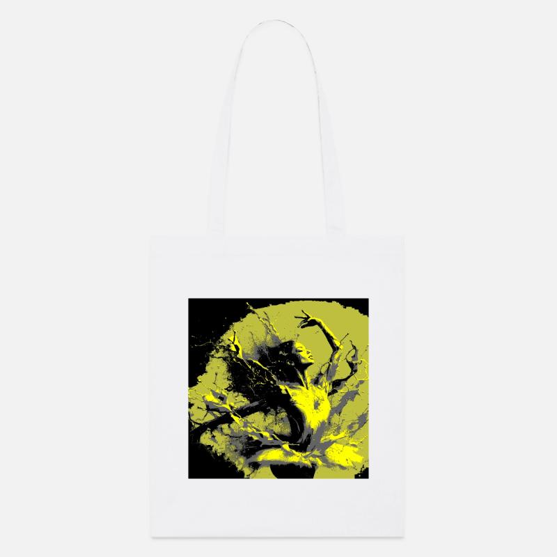 Danse Éclatante de Couleurs Néo-Expressionniste - Tote bag bio Stanley/Stella - blanc