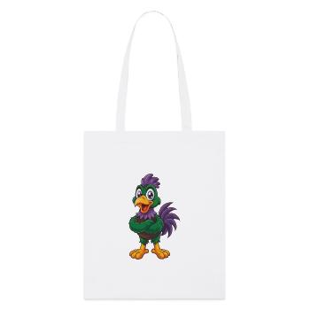 Huhn Lustige Kawaii Cartoon Figur Clipart - Stanley/Stella Bio-Stoffbeutel - Weiß - Vorne