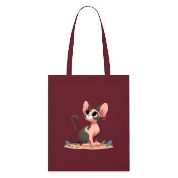 Sphynx 3 - Stanley/Stella Bio-Stoffbeutel - Burgunderrot - Vorne