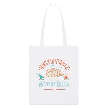 Unstoppable tardigrade - Stanley/Stella Organic Tote Bag - white - Front