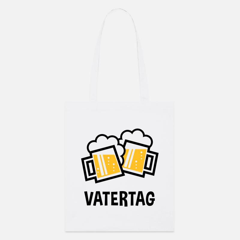 Vatertag (Bier Prosit / Bayrische Bierkrüge / 2C) - Stanley/Stella Bio-Stoffbeutel - Weiß