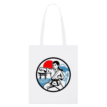 Karate and Nature - Stanley/Stella Organic Tote Bag - white - Front