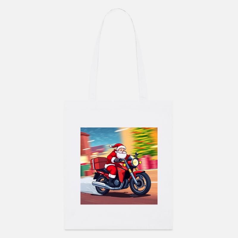 Santas Fastest Reindeer - Stanley/Stella Bio-Stoffbeutel - Weiß