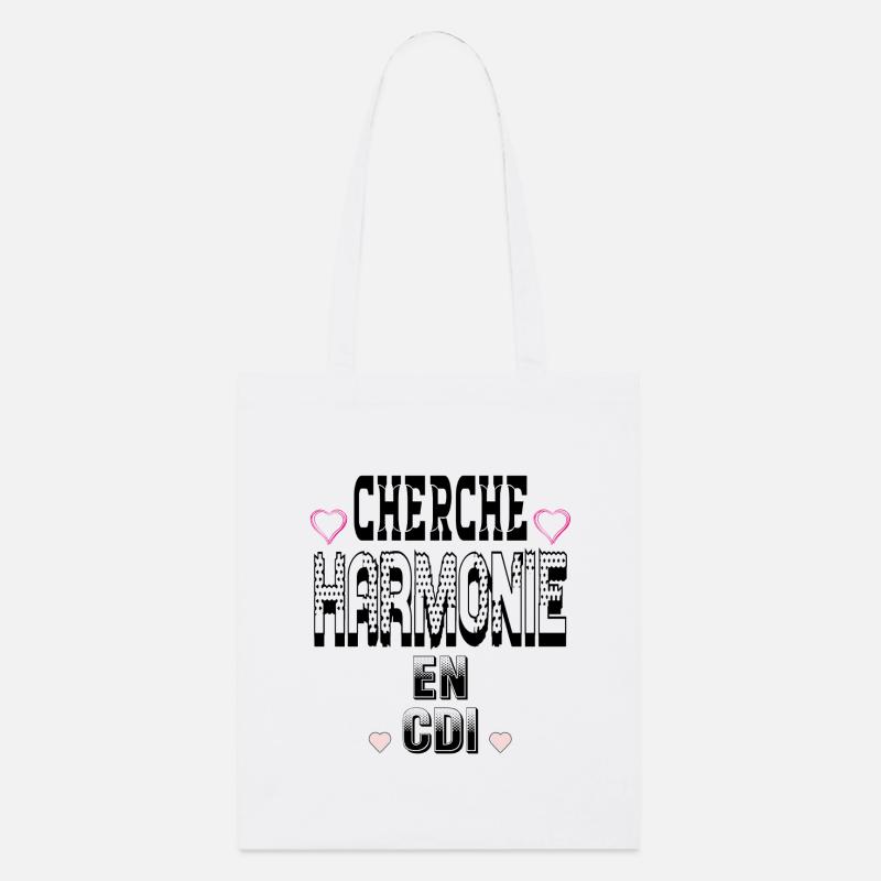 Cherche Harmonie en CDI - Tote bag bio Stanley/Stella - blanc