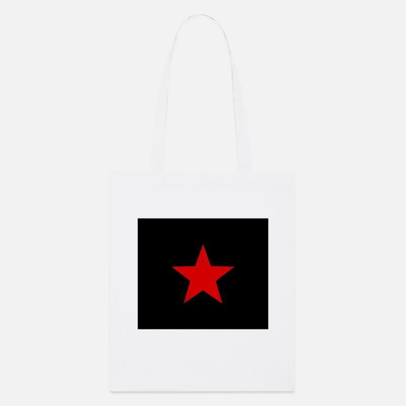 étoile rouge - Tote bag bio Stanley/Stella - blanc