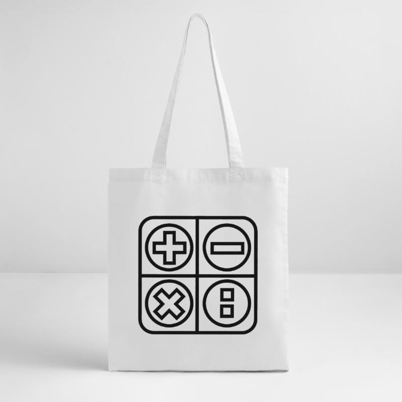 Calculate logo emblem shadow image Stanley/Stella Organic Tote Bag