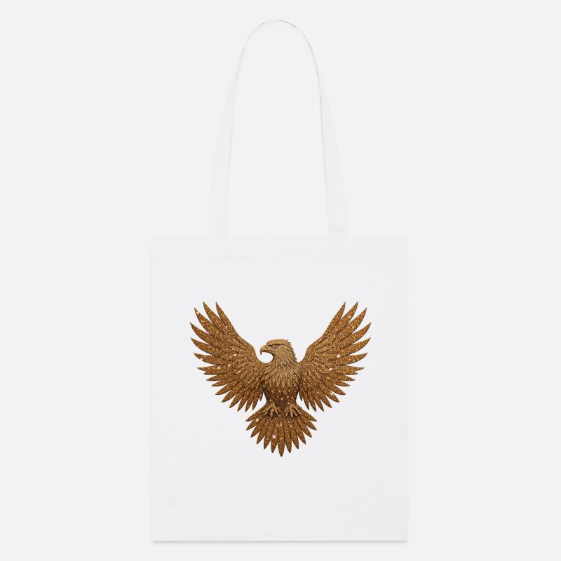 glitter eagle - Stanley/Stella Organic Tote Bag - white