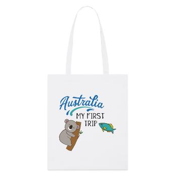 Australien - Stanley/Stella Bio-Stoffbeutel - Weiß - Vorne