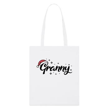 Chapeau de Noël Mamie Mamie - Tote bag bio Stanley/Stella - blanc - Devant