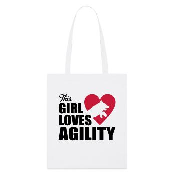 agility - Stanley/Stella Bio-Stoffbeutel - Weiß - Vorne