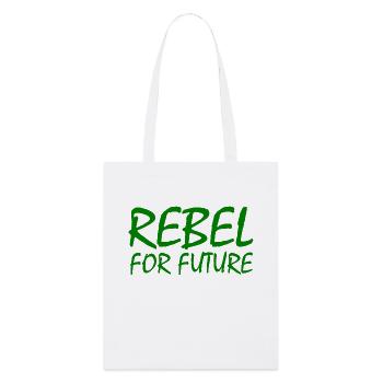 Rebel for future - Stanley/Stella Bio-Stoffbeutel - Weiß - Vorne