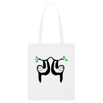 sloths 02 - Stanley/Stella Organic Tote Bag - white - Front
