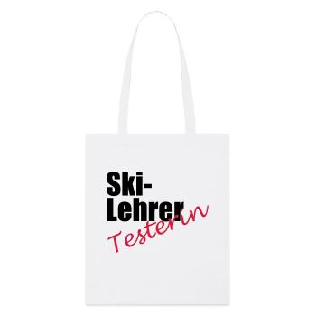 Testeur de moniteur de ski - Tote bag bio Stanley/Stella - blanc - Devant