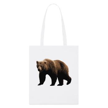 Ours Brun - Tote bag bio Stanley/Stella - blanc - Devant