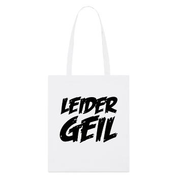 leider_geil - Stanley/Stella Bio-Stoffbeutel - Weiß - Vorne