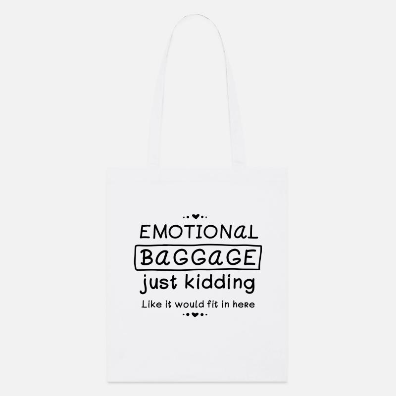 Bagage émotionnel - Tote bag bio Stanley/Stella - blanc