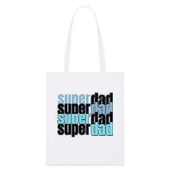 Super Dad Vater Vatertag - Stanley/Stella Bio-Stoffbeutel - Weiß - Vorne