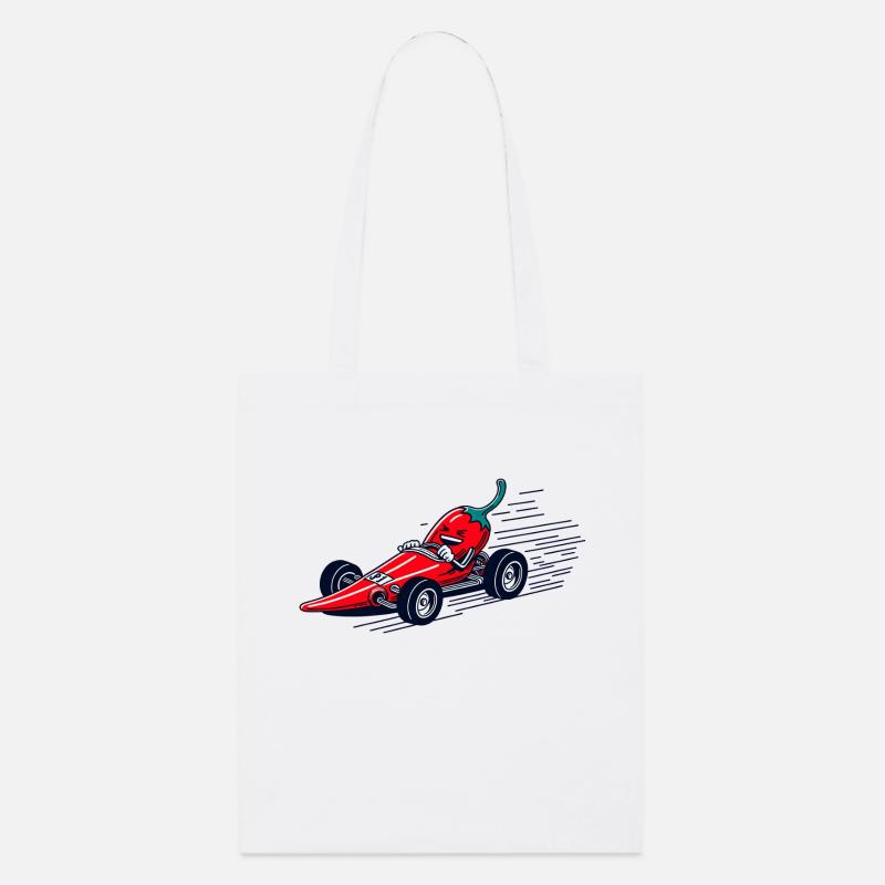 Pepper Power en pole position - Tote bag bio Stanley/Stella - blanc