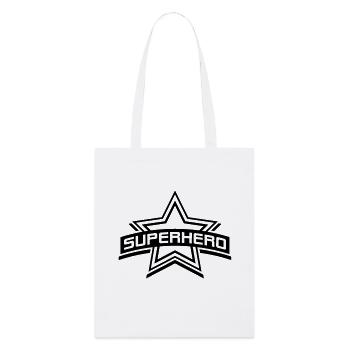 superhero_1__f1 - Tote bag bio Stanley/Stella - blanc - Devant