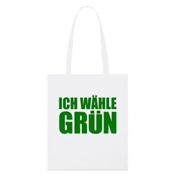 je choisis le vert - Tote bag bio Stanley/Stella - blanc - Devant