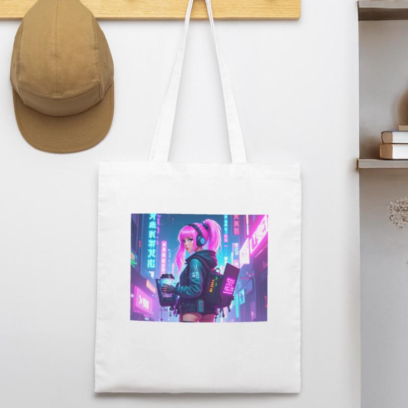 Cyber DJ Coder – Beats, Bytes & Blinks Stanley/Stella Bio-Stoffbeutel