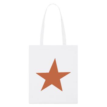 Design d’étoile orange - Tote bag bio Stanley/Stella - blanc - Devant