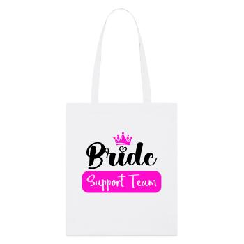 bride support team - Stanley/Stella Bio-Stoffbeutel - Weiß - Vorne