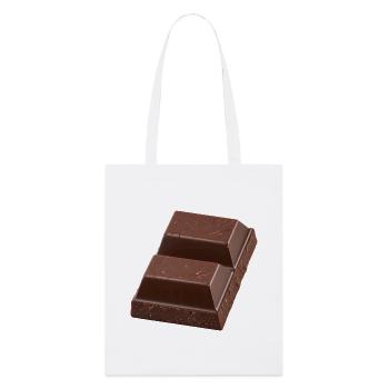 Morceau de chocolat - Tote bag bio Stanley/Stella - blanc - Devant