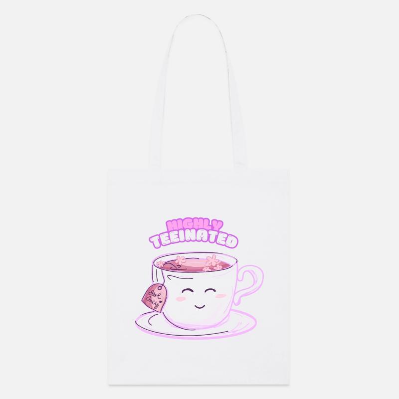 Highly Teeinated – Tee-shirt drôle avec le sourire - Tote bag bio Stanley/Stella - blanc