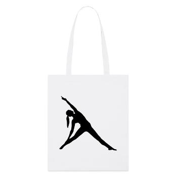 Exercice d’étirement en gymnastique - Tote bag bio Stanley/Stella - blanc - Devant