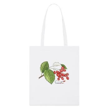 Echte Mehlbeere (Sorbus aria) - Stanley/Stella Bio-Stoffbeutel - Weiß - Vorne