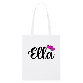 Ella Name - Stanley/Stella Organic Tote Bag - white - Front