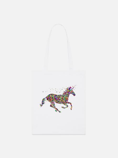 Einhorn - Stanley/Stella Bio-Stoffbeutel - Weiß