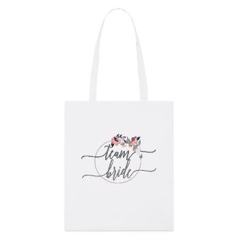team_bride_flower_1 - Stanley/Stella Organic Tote Bag - white - Front