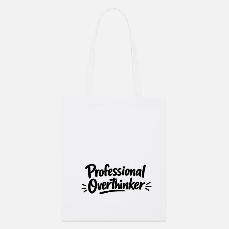 Minimaliste professionnel OVERTHINKER - Tote bag bio Stanley/Stella - blanc