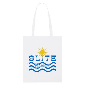 Slite Gotland-Soleil et Vagues - Tote bag bio Stanley/Stella - blanc - Devant