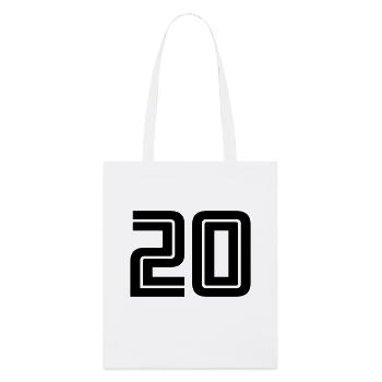 20 - Stanley/Stella Bio-Stoffbeutel - Weiß - Vorne